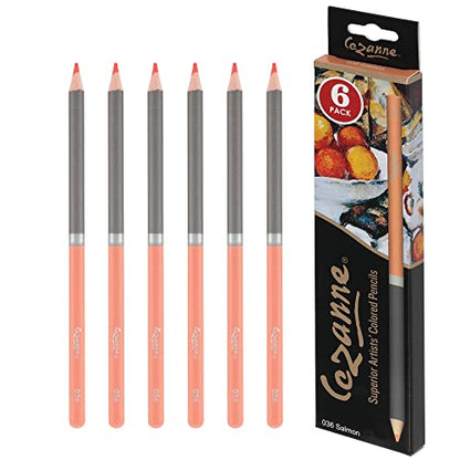 Creative Mark Premium Colored Pencils Salmon 6 Pack (6 Count)