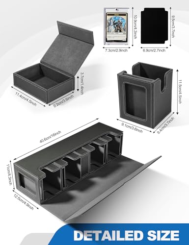 Card Deck Box for MTG with Commander Display