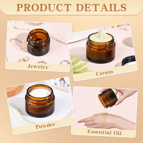 Glass Jars with Lids (24 Count)