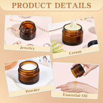 Glass Jars with Lids (24 Count)