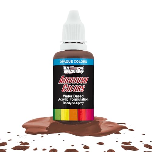 Opaque Dark Brown Acrylic Airbrush Paint
