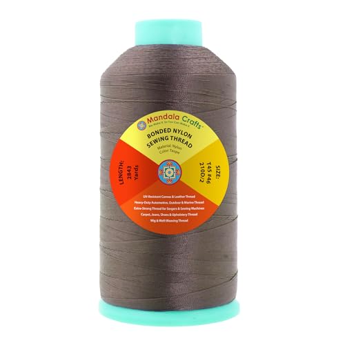 Size 46 210D T45 Taupe Bonded Nylon Thread