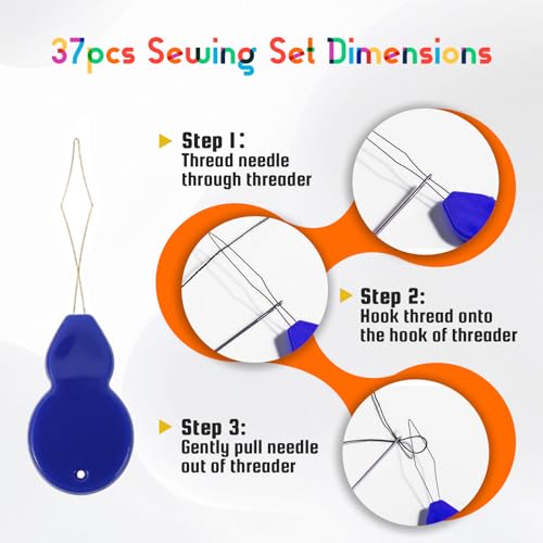Steel Needles for Hand Sewing (37 Count)