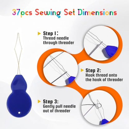 Steel Needles for Hand Sewing (37 Count)