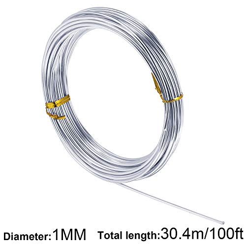 1 Roll Aluminum Wire for Jewelry Making (100 Foot)