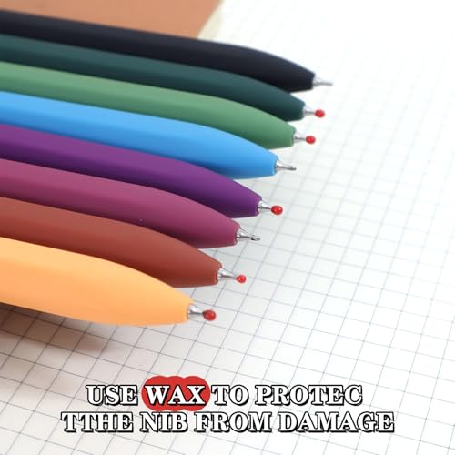 Gel Pens 8 Pack Fine Point Black Ink Smooth Writing Ink Pen