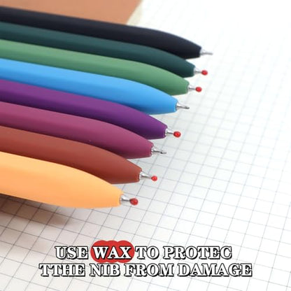 Gel Pens 8 Pack Fine Point Black Ink Smooth Writing Ink Pen