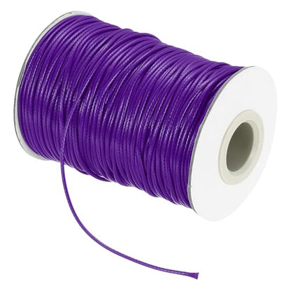 Waxed Cord 1.5mm Waxed Thread 87 Yard Wax String Leather Cord for Bracelet Making