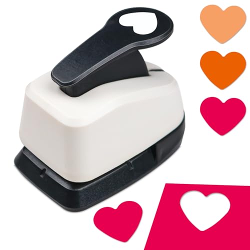 Heart Hole Punch 1 inch Heart Punch for Crafts Hearts Shaped Hole Puncher for Crafts Hearts Shape Paper Punch Craft Punches for Scrapbooking