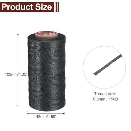 Flat Leather Sewing Waxed Thread