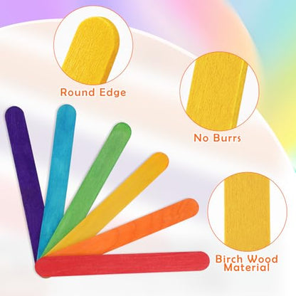 2000Pcs 6 Inch Jumbo Craft Sticks (2000 Count)