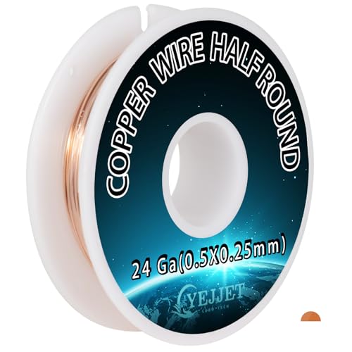 Industrial 24 Gauge Half Round Copper Wire