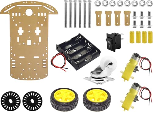RC 2WD Car Chassis Kit with Motor Speed Encoder for Arduino