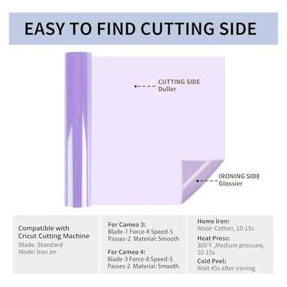 Heat Transfer Vinyl Lilac HTV Rolls
