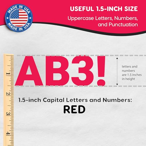1.5 Inch Bulletin Board Letters & Numbers