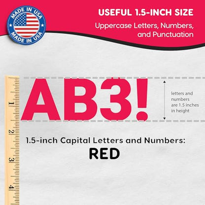 1.5 Inch Bulletin Board Letters & Numbers