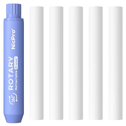 5+1 Pack Rotary Retractable Erasers (6 Count)