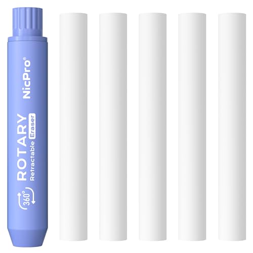 5+1 Pack Rotary Retractable Erasers (6 Count)