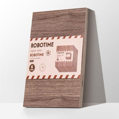 6-Pack 1/8" Walnut Plywood Sheets - 12 x 16 x 1/8 Inch - 3mm Laser Wood Sheets for Laser Cutting, Engraving & Wood Burning (Pyrography) (6 Count)