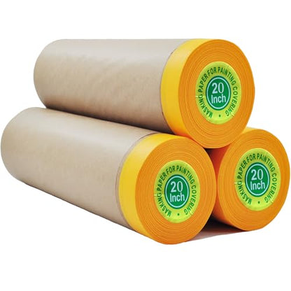 Paint Masking Paper with Adhesive (3 Count)