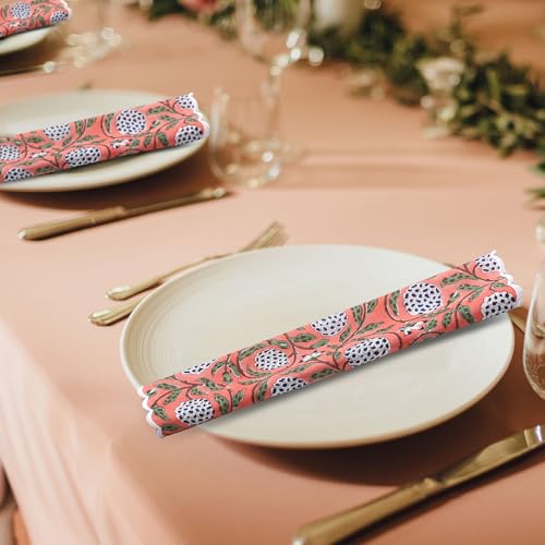 Cloth Napkins 100% Pure Cotton Farmhouse Wedding Dinner Napkins for Halloween (2.1164 Ounce)