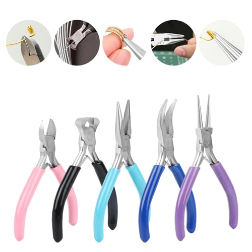 5 Pcs Jewelry Making Pliers Tools