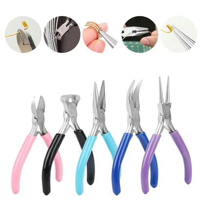 5 Pcs Jewelry Making Pliers Tools