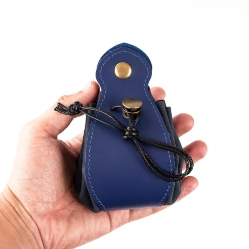 Blue Drawstring Dice Bag and Rolling Tray