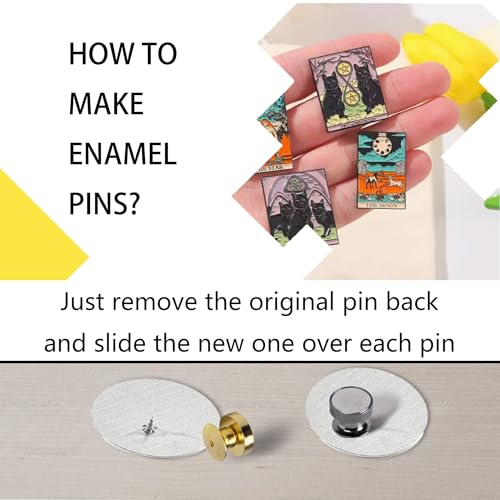 16Pcs Magnetic Pin Backs for Enamel Pins (16 Count)