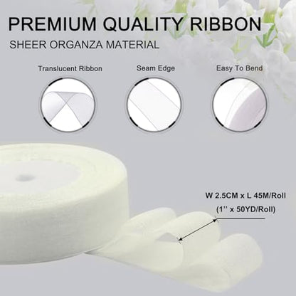 White Ribbon for Gift Wrapping