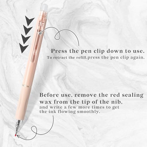 10 Pcs Retractable Erasable Gel Pens (10 Count)