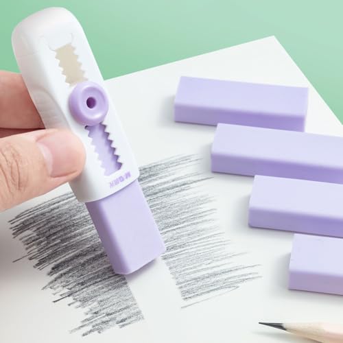 4+1 Pack Rubber Erasers Sliding Retractable Eraser (5 Count)