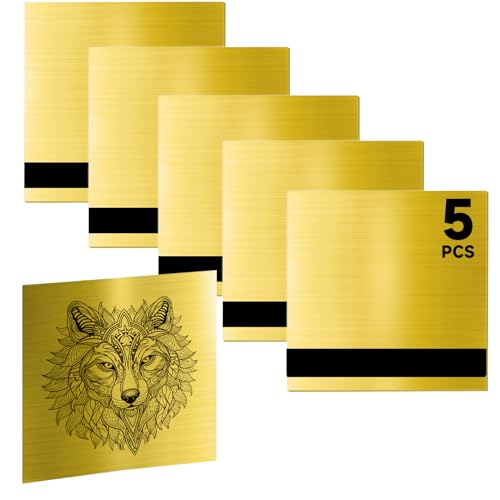 5PCS Laser Engraving Double Color ABS Plastic Sheet