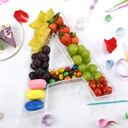 11" Clear Acrylic Letter & Number Charcuterie Tray