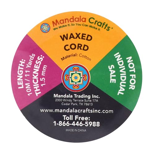 1.5mm Assorted Waxed Cord