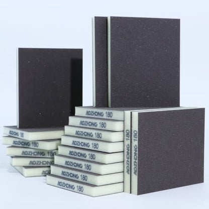 18pcs Sanding Sponge 180 grit Soft Sanding Block Washable and Reusable (18 Count)