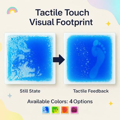Liquid Sensory Floor Tiles for Kids (4 Count)