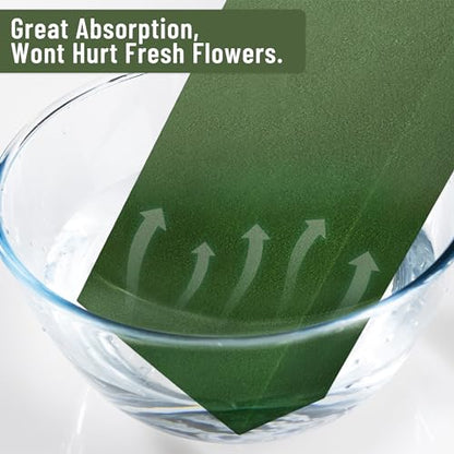 Pack of 8 Large Size Floral Foam Blocks for Fresh and Artificial Flowers (8 Count)