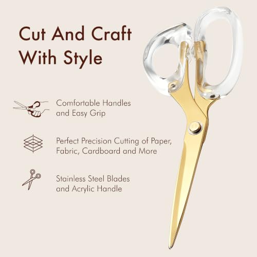 9” Stainless Steel Acrylic Scissors