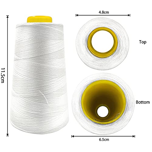 4 Cones of 3000 Yards Each Spool Thread for All Purpose (36000 Foot)
