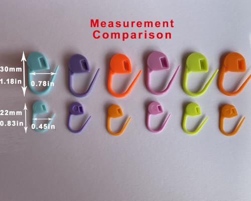 130Pcs Standard & Large Jumbo Locking Stitch Markers for Crocheting Knitting