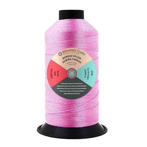 Size 207 630D T210 Pink Bonded Nylon Thread