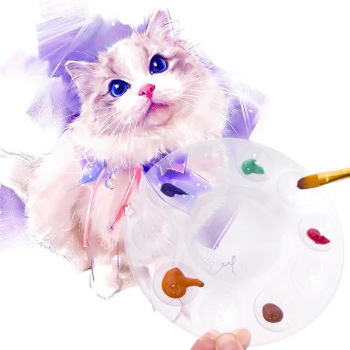 8Pcs Clear Paint Pallet