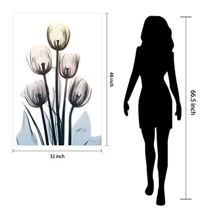 48"x32" Frameless Tempered Glass Wall Art