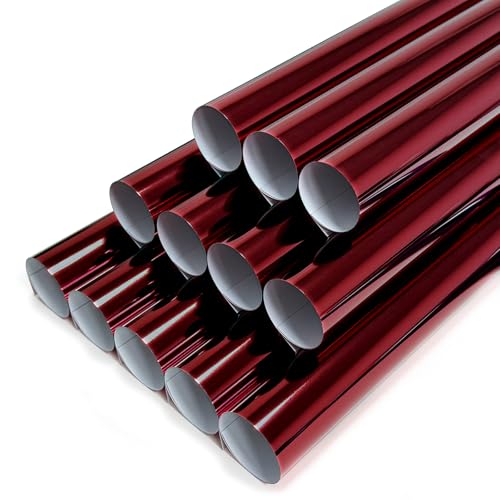 Sheet Metallic Foil Heat Transfer Vinyl Wine red