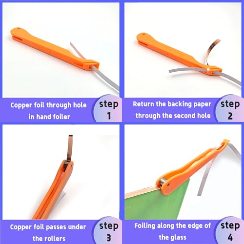 Copper Foil Hand Foiler for Stained Glass