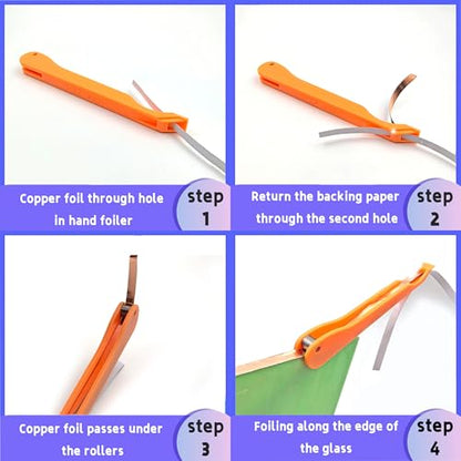 Copper Foil Hand Foiler for Stained Glass