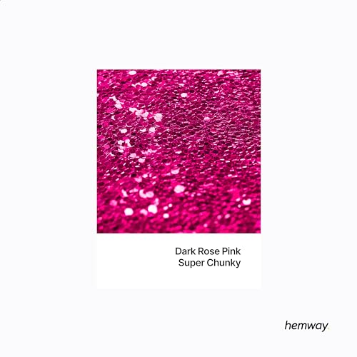 Resin Glitter Dark Rose Pink 100g Super Chunky (3.5 Ounce)