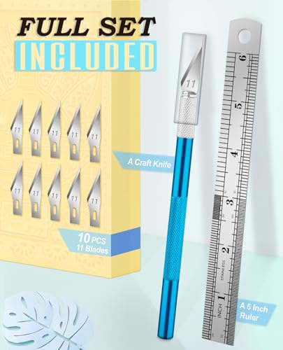 Precision Craft Knife with 10 Extra #11 Blades (11 Count)