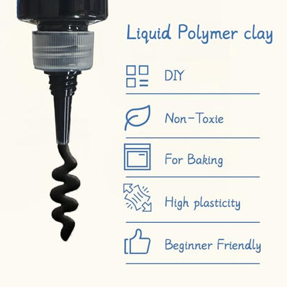 Liquid Polymer Clay Black 120ml